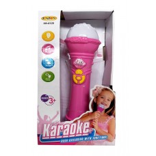 MICROFONO DE MANO KARAOKE CON LUZ Y SONIDO