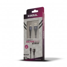 CABLE USB A MICRO X 1 METRO 2 AMP SOUL FULL JEAN