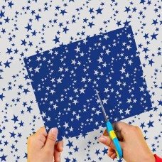 CARTULINAS ESTAMPADAS ESTRELLAS AZUL Y BLANCA