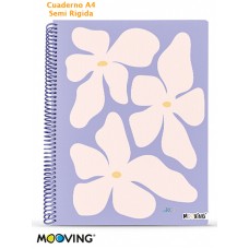 CUADERNO UNIVERSITARIO RAYADO T/D X 80 H MOOVING GARDEN