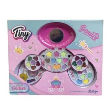 JUEGO DE PINTURITAS TINY OVALO DESPLEGABLE EN CAJA CON GLITTER