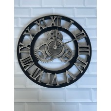 RELOJ DE PARED INDUSTRIAL NUMEROS ROMANOS 34 CM