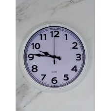 RELOJ DE PARED 35 CM DIAMETRO BLANCO