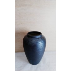 FLORERO DE CERAMICA JARRON NEGRO ALTO