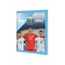 CUADERNO RAYADO T/F X 48 H AFA CAMPEONES DEL MUNDO