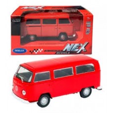 AUTO DE COLECCION WELLY MEDIANO VOLKSWAGEN BUS T2 1972 ESCALA 1:36