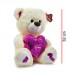 PELUCHE OSO CON CORAZON METALIZADO 32 CM PHI PHI 5418