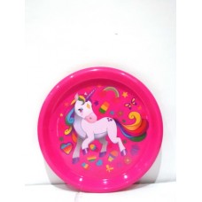 PLATO DE PLASTICO PERSONAJES UNICORNIO