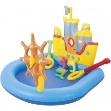 PILETA INFLABLE BOTE CARABELA CON ACCESORIOS GRANDE