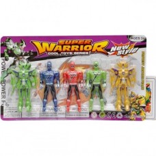 MUÑECO ARTICULADO X 5 SUPER WARRIOR