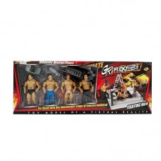 RING LUCHA LIBRE CON 4 LUCHADORES WRESTLE RAMPAGE