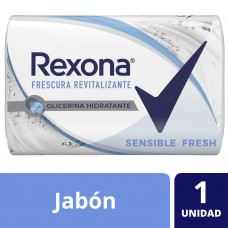 JABON DE TOCADOR X 1 REXONA X 125 G SENSIBLE FRESH