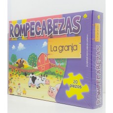 ROMPECABEZAS X 20 PIEZAS LA GRANJA