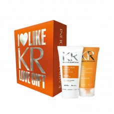 ESTUCHE PARA REGALO KARINA RABOLINI LOVE GIFT BODY SPLASH + CREMA MANOS NARANJA