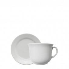 TAZA DE TE X 1 PORCELANA BLANCA  CON PLATO BIONA DONNA