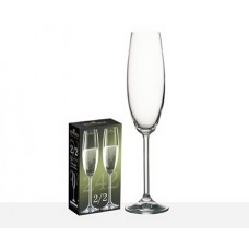 COPAS DE CRISTAL X 2 CHAMPAGNE BOHEMIA 230 ML