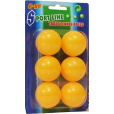 PELOTAS DE PING PONG X 6 EN BLISTER SPORT LINE