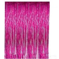 CORTINA DE COTILLON LLUVIA METALIZADA 2 MTS FUCSIA