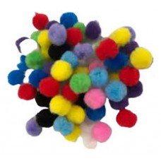 POMPONES 20 MM COLORES