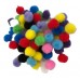 POMPONES 20 MM COLORES