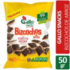 BIZCOCHOS DE ARROZ GALLO TORTITA NEGRA