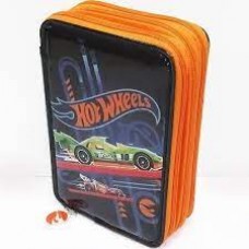 CARTUCHERA 2 PISOS HOT WHEELS P.V.C  LETRA R