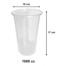 VASOS DESCARTABLES X 1000 CC TRANSPARENTE