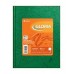 CUADERNO RAYADO T/D X 42 H FORRADO VERDE GLORIA