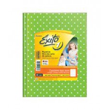 CUADERNO RAYADO T/D X 50 H FORRADO A LUNARES VERDE MANZANA  EXITO