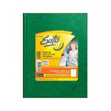 CUADERNO RAYADO T/D X 50 H FORRADO VERDE OSCURO EXITO