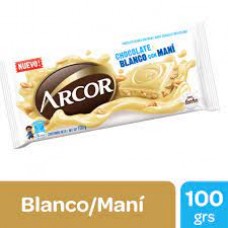 CHOCOLATE TABLETA ARCOR X 100 G BLANCO CON MANI