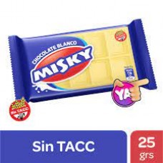 CHOCOLATIN CELOFAN X 25 G ARCOR/MISKY BLANCO