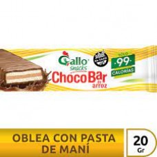 OBLEA GALLO CHOCOBAR DE ARROZ