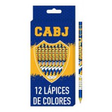 LAPICES DE COLORES X 12 LARGOS PERSONAJES BOCA JUNIORS