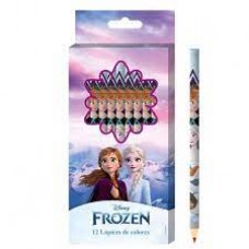 LAPICES DE COLORES X 12 LARGOS PERSONAJES FROZEN