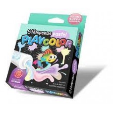 TEMPERA POMO PLAYCOLOR X 6 PASTEL