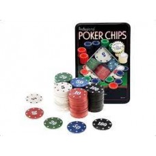 FICHAS DE POKER PROFESIONAL X 100 EN LATA