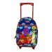 MOCHILA PARA JARDIN CON CARRO BARNEY CELESTE