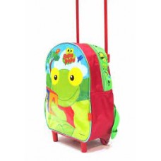 MOCHILA PARA JARDIN CON CARRO SAPO PEPE