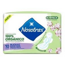 TOALLITAS FEMENINAS NOSOTRAS X 10 BUENAS NOCHES