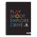 CUADERNO UNIVERSITARIO RAYADO T/D X 80 H MOOVING PLAY STATION