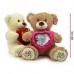 PELUCHE OSO CON CORAZON Y CON HUELLA EN LAS PATAS PHI PHI 4152