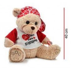 PELUCHE OSO CON REMERA Y GORRITA  PHI PHI 3827