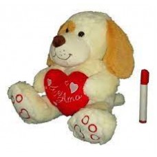 PELUCHE PERRO CON CORAZON PHI PHI 5701