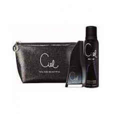 ESTUCHE PARA REGALO PERFUME DE MUJER CIEL NOIR X 50 ML + DESODORANTE + NECESER