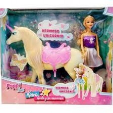 MUÑECA POPPI KIARA CON UNICORNIO