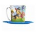 TAZA CON PLATO DE PLASTICO PERSONAJES PAW PATROL