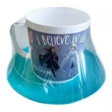 TAZA CON PLATO DE PLASTICO PERSONAJES FROZEN