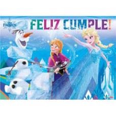 AFICHE FELIZ CUMPLE FROZEN