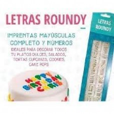 CORTANTE PLASTICO ABECEDARIO Y NUMEROS ROUNDY